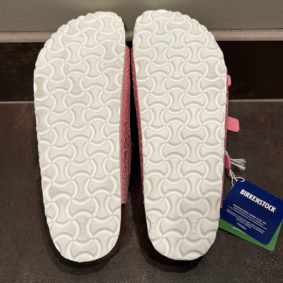 Birkenstock Pink Snakeskin Print with Rose Gold Buckles Size 40 NWT - Picture 7 of 10